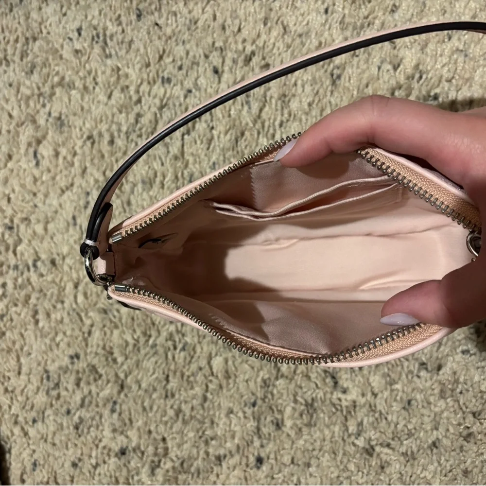 Coach Pale Pink Embossed Leather Nolita Shoulder Bag - Picture 4 of 4